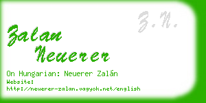 zalan neuerer business card